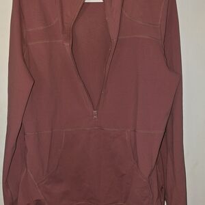 Maroon Half-Zip Hoodie